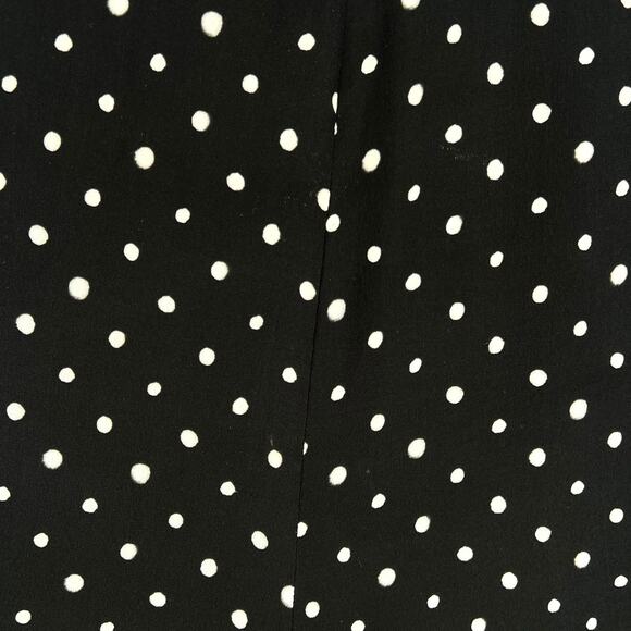 SALONI Juli Off the Shoulder Jumpsuit Womens 10 Black White Silk Polka Dot Wide - Picture 12 of 16